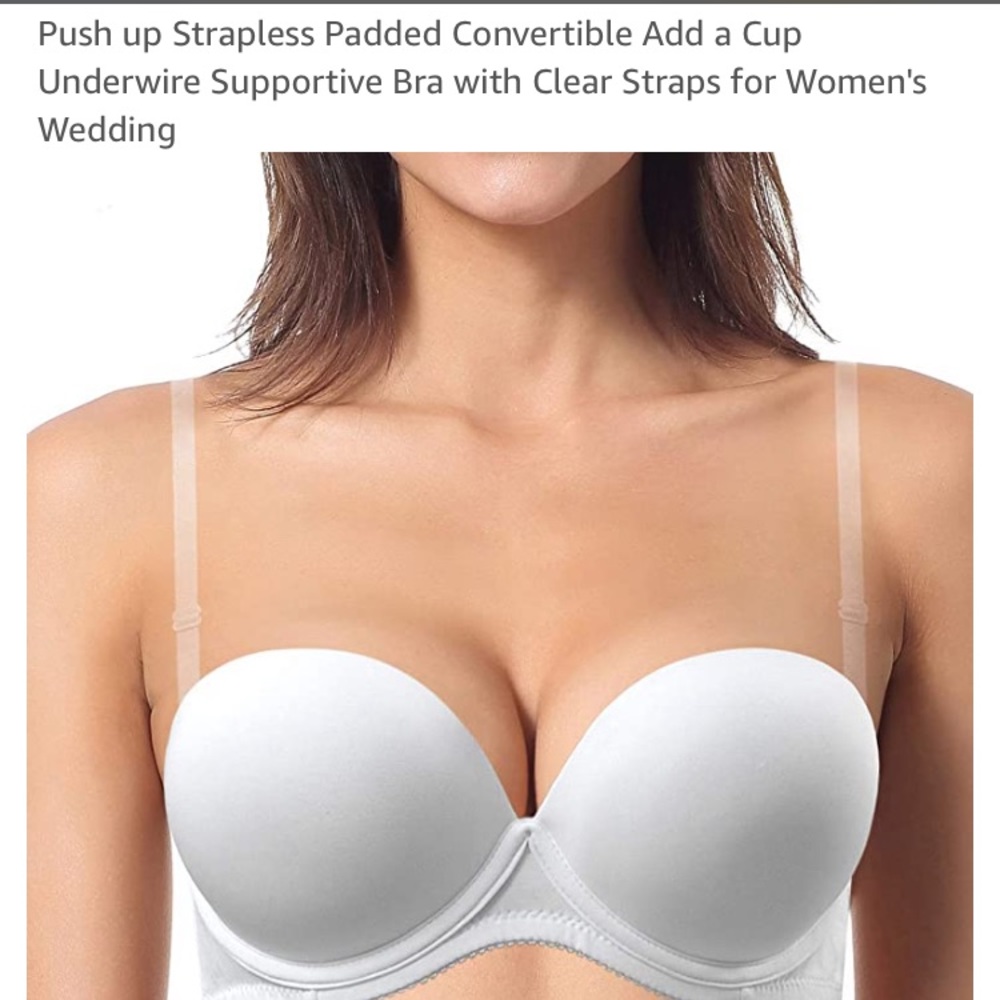Push Up Strapless Padded Convertible Bra